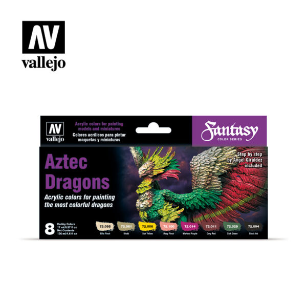 Vallejo Aztec Dragons (8) set 72.306