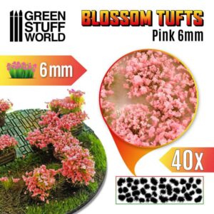 Blossom TUFTS - 6mm self-adhesive - Pink Flowers 11336
