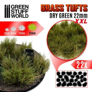Grass TUFTS XXL - 22mm self-adhesive - Dry Green 11449