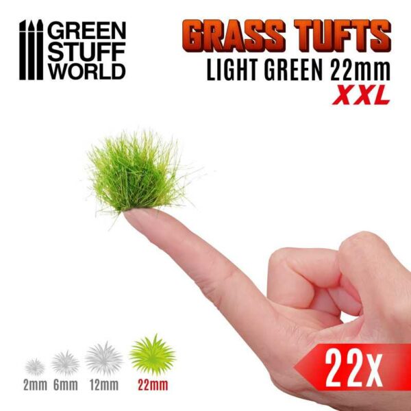 Grass TUFTS XXL - 22mm self-adhesive - Licht Groen 11452