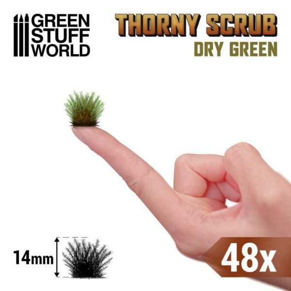 Thorny Spiky Scrubs - DRY GREEN 11501