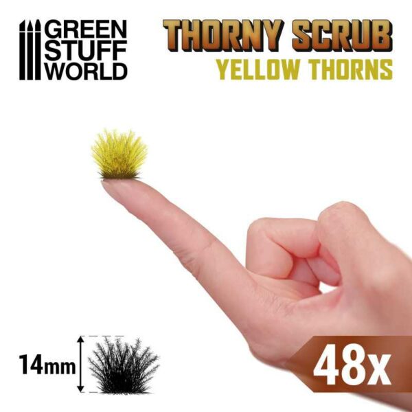 Thorny Spiky Scrubs - YELLOW THORNS 11502