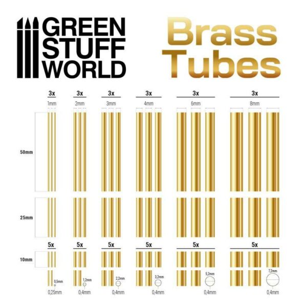 Brass Tubes Assortment 2555