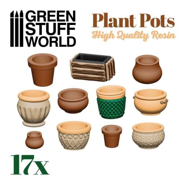 Plant POT Resin set (17x) 3094