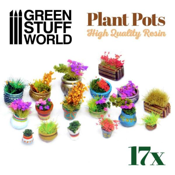 Plant POT Resin set (17x) 3094