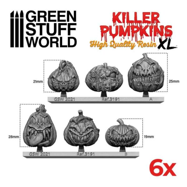 Large Killer Pumpkins Resin Set 3191