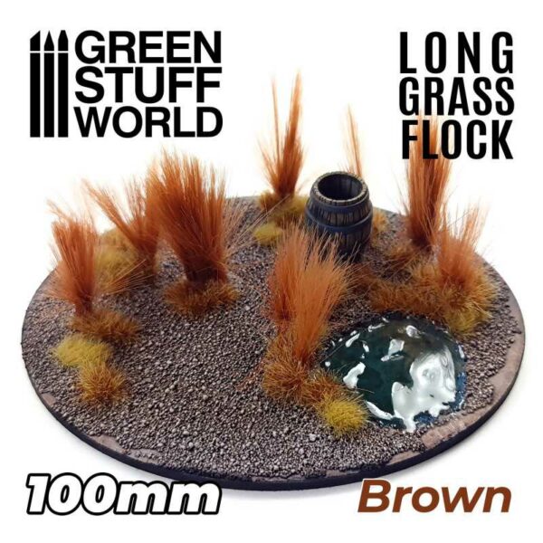 Lang Gras 100 mm Bruin