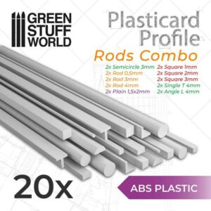 ABS Plasticard - Profile - 20x RODs Variety Pack 9200