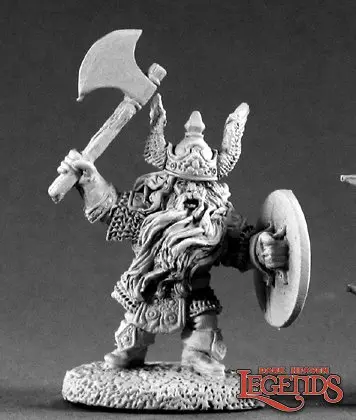 Hargrim Axehelm, Dwarf King 02175 (metal)