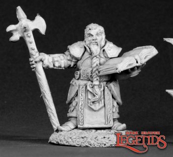 Dwarf Cleric, Grayrune 02601 (metal)