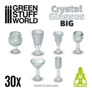 Crystal Glasses 30 x - Big Cups - Glazen Groot 11217