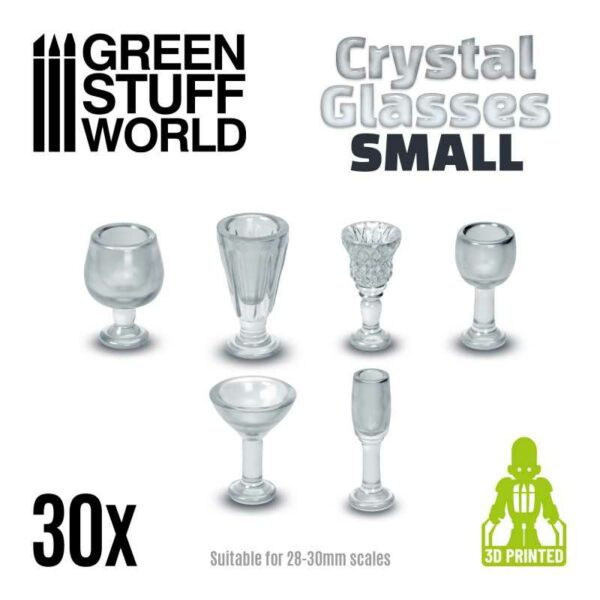Crystal Glasses 30 x - Small Cups - Glazen Klein 11218