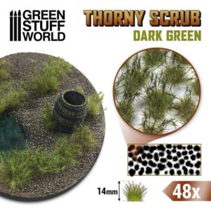 Thorny Spiky Scrubs - DARK GREEN 11500