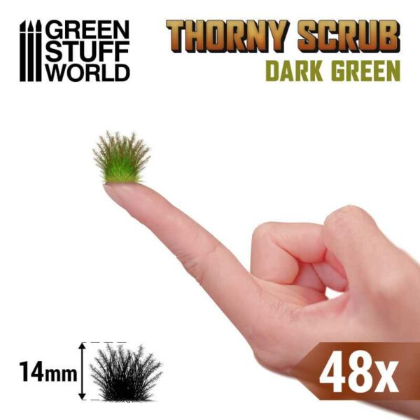 Thorny Spiky Scrubs - DARK GREEN 11500