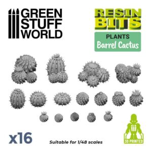 16x Barrel Cactus - Vat Cactus - 3D printed set 11614