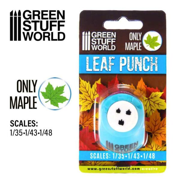 Miniature Leaf Punch Maple Medium Blue Bladpons 1415