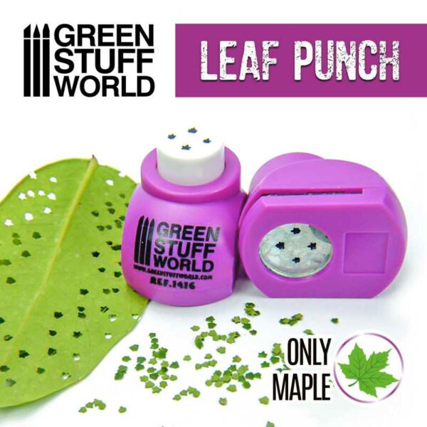 Miniature Leaf Punch Maple Medium Purple Bladpons 1416