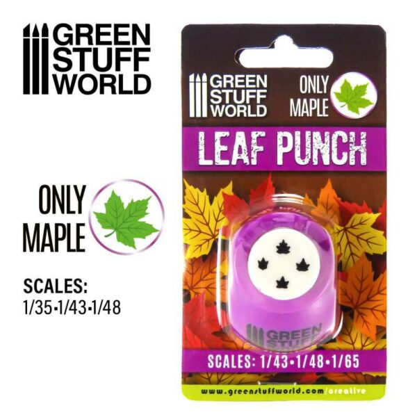 Miniature Leaf Punch Maple Medium Purple Bladpons 1416