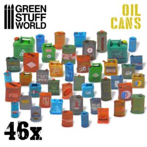 46x Resin Oil Cans - Olie Vaten 2363