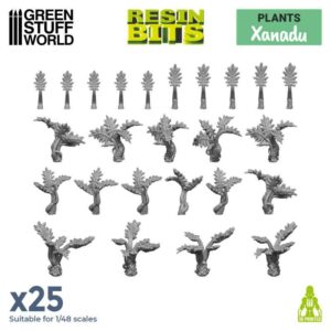 Green Stuff World Xanadu Plants 25x - 3D printed set 11609
