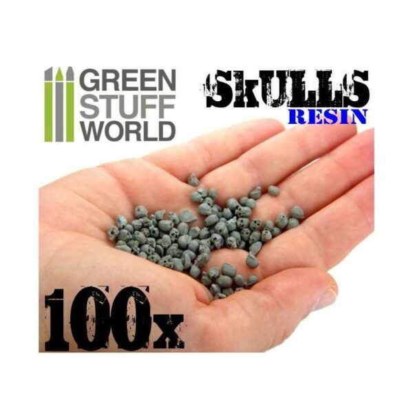 Green Stuff World 100x Resin Skulls 1343