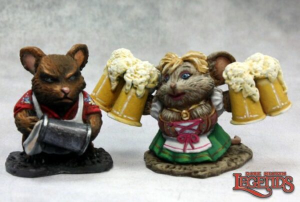 Reaper Miniatures Mousling Bartender and Wench 03633 (Metal)