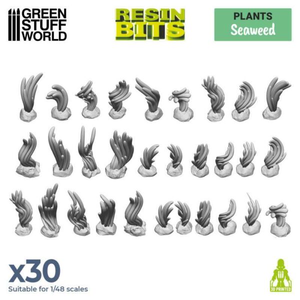 Green Stuff World Seaweeds 30x - 3D printed set 11627