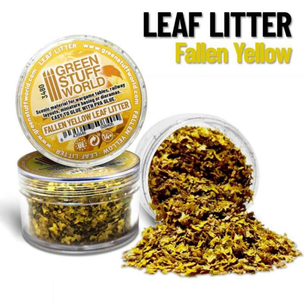 Green Stuff World Bladafval / Leaf Litter - Fallen Yellow 3480