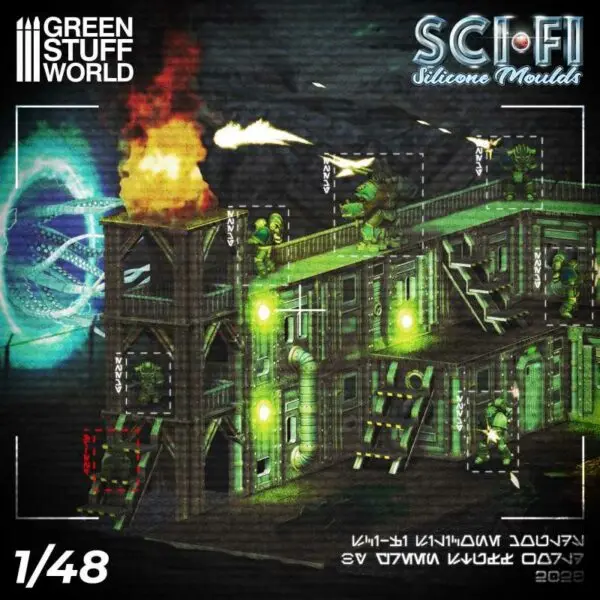 Green Stuff World Sci-Fi - Silicone Molds 4075