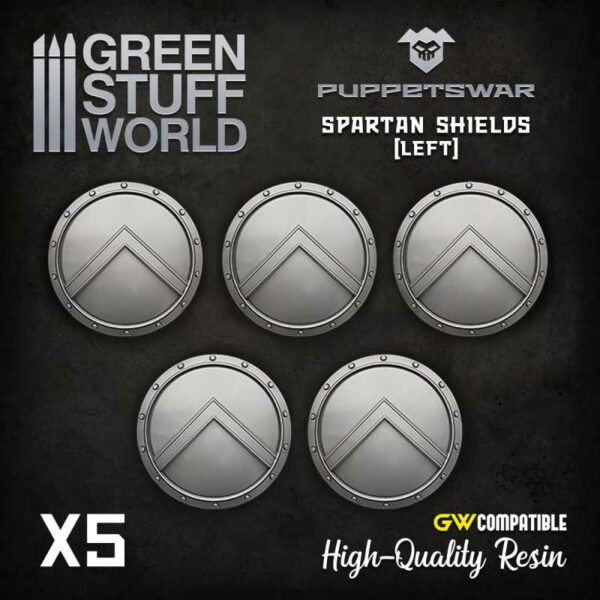 Green Stuff World Spartan Shields S321 Greek