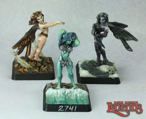 Reaper Miniatures Fairies (2) & Nymph 02741 (metal)