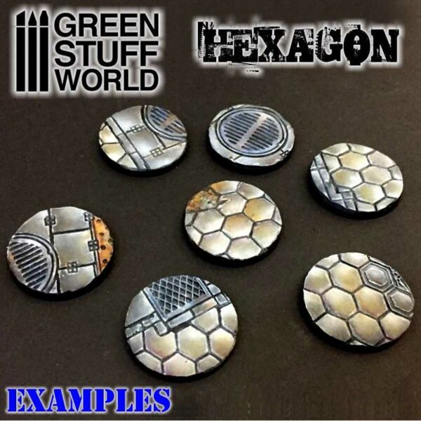 Green Stuff World Rolling Pin Hexagons 1160