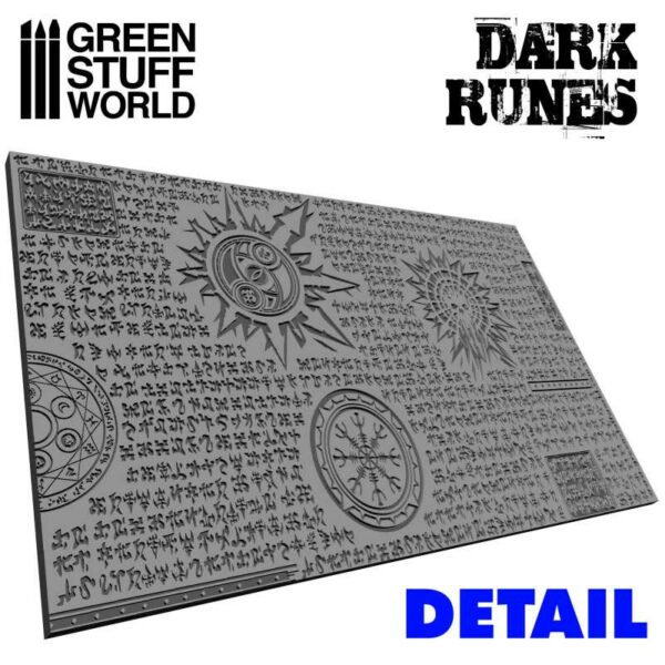 Green Stuff World Rolling Pin Dark Runes 1279