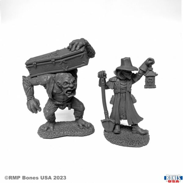 Reaper Miniaturen Gravedigger and Henchman 30113