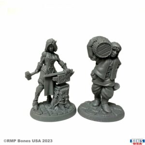 Reaper Miniatures Cooper and Blacksmith Townsfolk 30124
