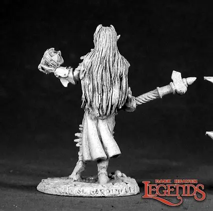 Reaper Miniatures Female Dark Elf Cleric 02524 (metal)
