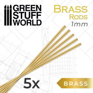 Green Stuff World Pinning Brass Rods 1 mm 9217