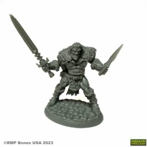Reaper Miniatures Grundor Hoardtaker, Barbarian 07086