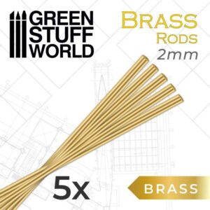 Green Stuff World Pinning Brass Rods 2 mm 9333