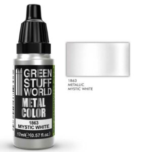 Green Stuff World Metallic Paint MYSTIC WHITE GSW 1863