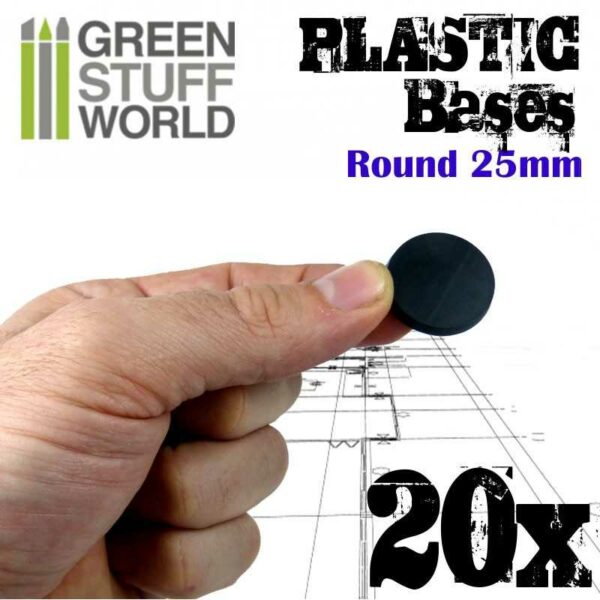 GSW Plastic Bases - Round 25 mm 20 stuks 9821