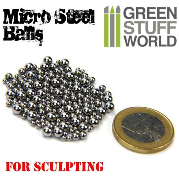 Green Stuff World Micro STEEL Balls (2-4mm) 9286