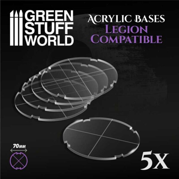 GSW Acrylic Bases - Round 70 mm (Legion) 10750