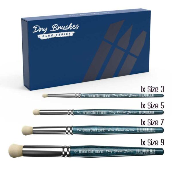 Green Stuff World Premium Dry Brush Set - BLUE Series 11241