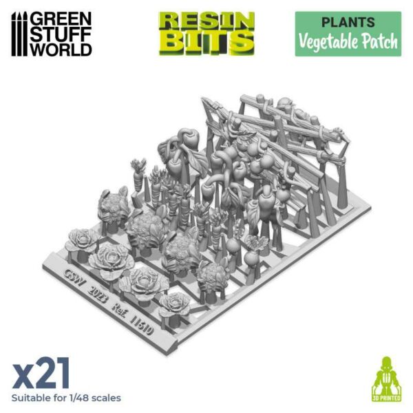 Green Stuff World 3D printed set - Vegetable Patch Moestuin