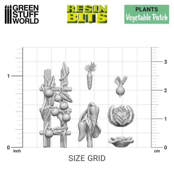 Green Stuff World 3D printed set - Vegetable Patch Moestuin