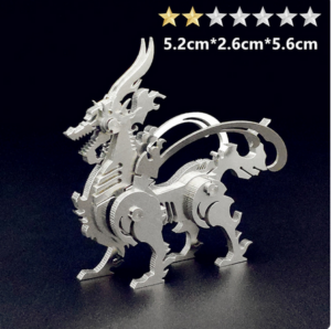 Metalen 3D puzzel Draak