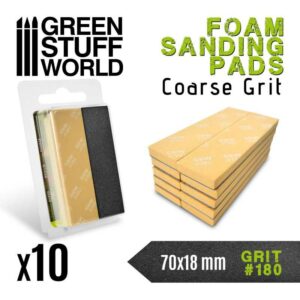 Green Stuff World Foam Sanding Pads 180 grit 10768