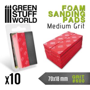 Green Stuff World Foam Sanding Pads 600 grit 10771