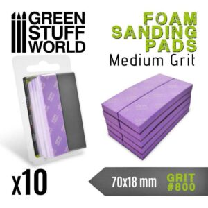 Green Stuff World Foam Sanding Pads 800 grit 10772